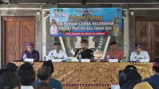 Archive photo: Rapat Perbekel Kelurahan Gilimanuk, Melaya, Jembrana, Bali dalam rangka Penilaian Lomba kelurahan tingkat Provinsi Bali tahun 2024.