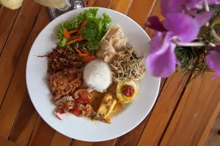 Archive photo: Nasi campur, Ubud, Indonesia.