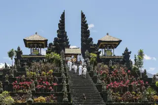 Archive photo: Besakih, Bali, Indonesia: The Mother Temple of Besakih, or Pura Besakih, in the village of Besakih on the slopes of Mount Agung in eastern Bali,…