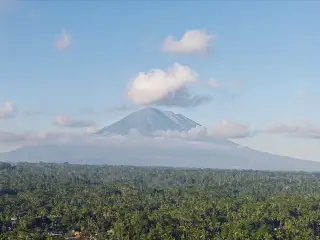 Archive photo: Mount Agung from Gianyar Regency.