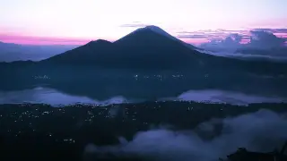 Illustration: Mountain at the Batur area, Kintamani, Bali.