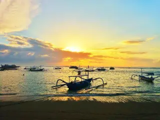 Archive photo: beach at Sanur, Bali.