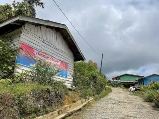 Archive photo: Welcome gate to village of Kuta Babo, Tinada Subdistrict, Pakpak Bharat Regency, North Sumatra Province.